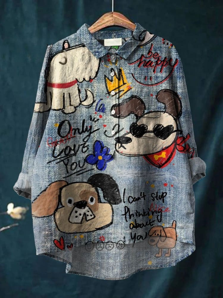 Mia | T-shirt Chien Doodle Aimable