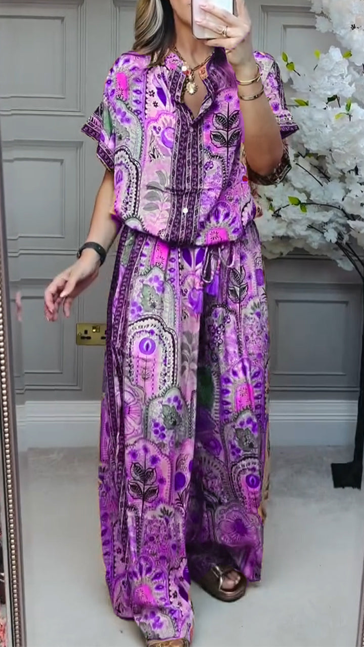 Lila | Costume Décontracté Imprimé
