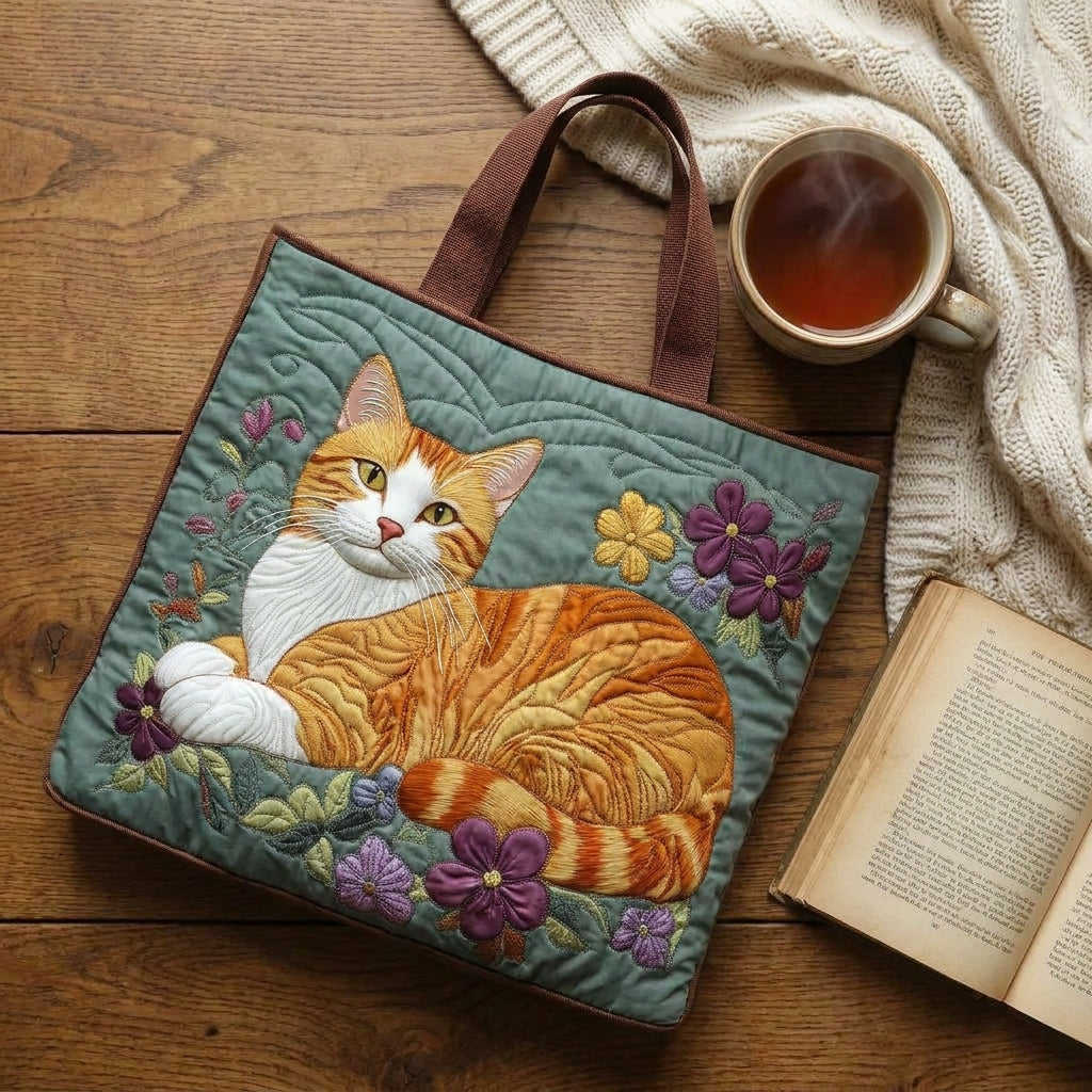 Sac Artisanal - Chat Orange