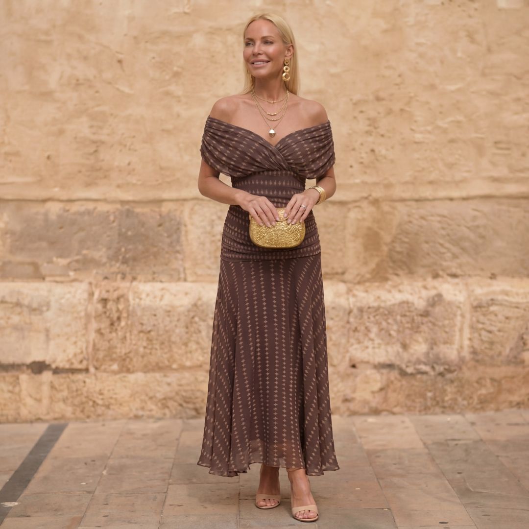 Sienna | Robe Geométrique Fluide