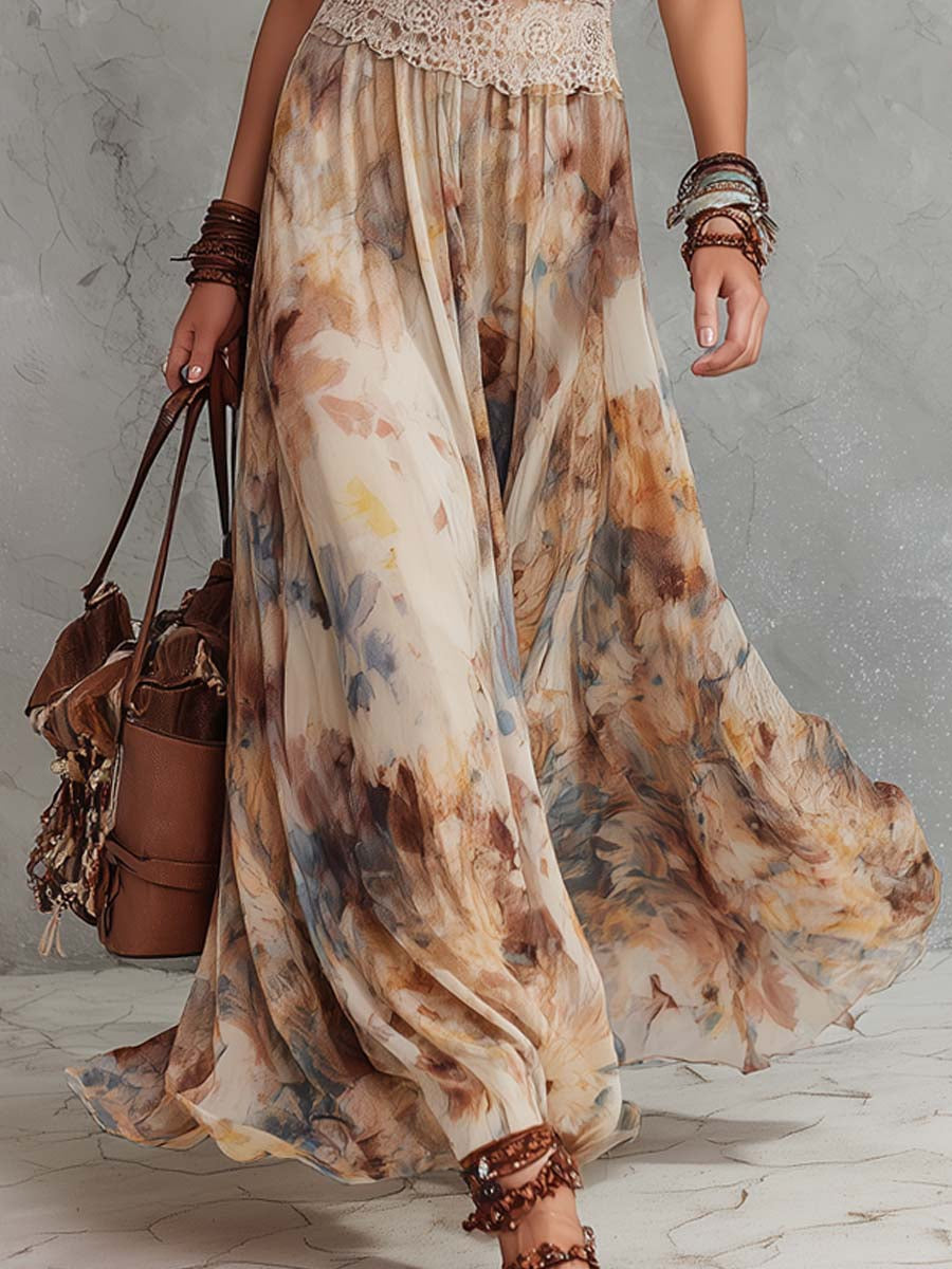 Bianca | Robe Maxi Élégante avec Dentelle