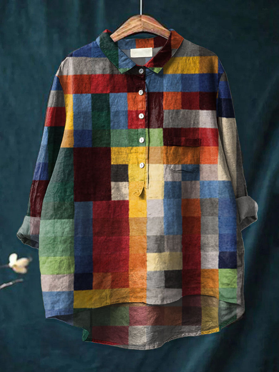Iris | Chemise à Imprimé Coloré