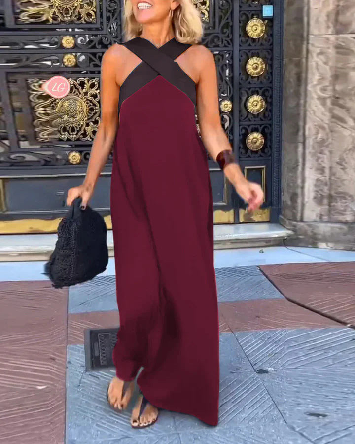 Delphine | Robe avec Découpe Croisée