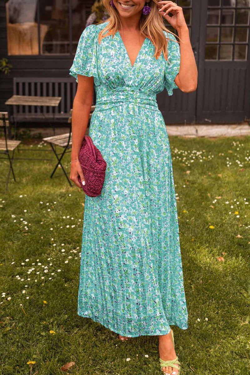 Natalie | Robe Maxi Imprimée Flatteuse