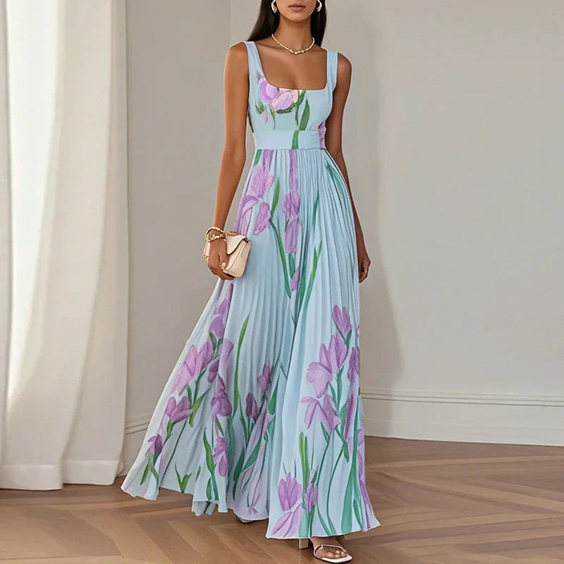 Grace | Robe Maxi A-Line Fleurie