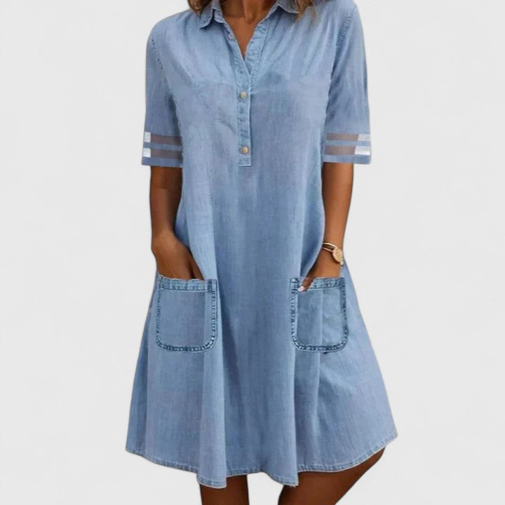Bretagne | Flattering Denim Dress