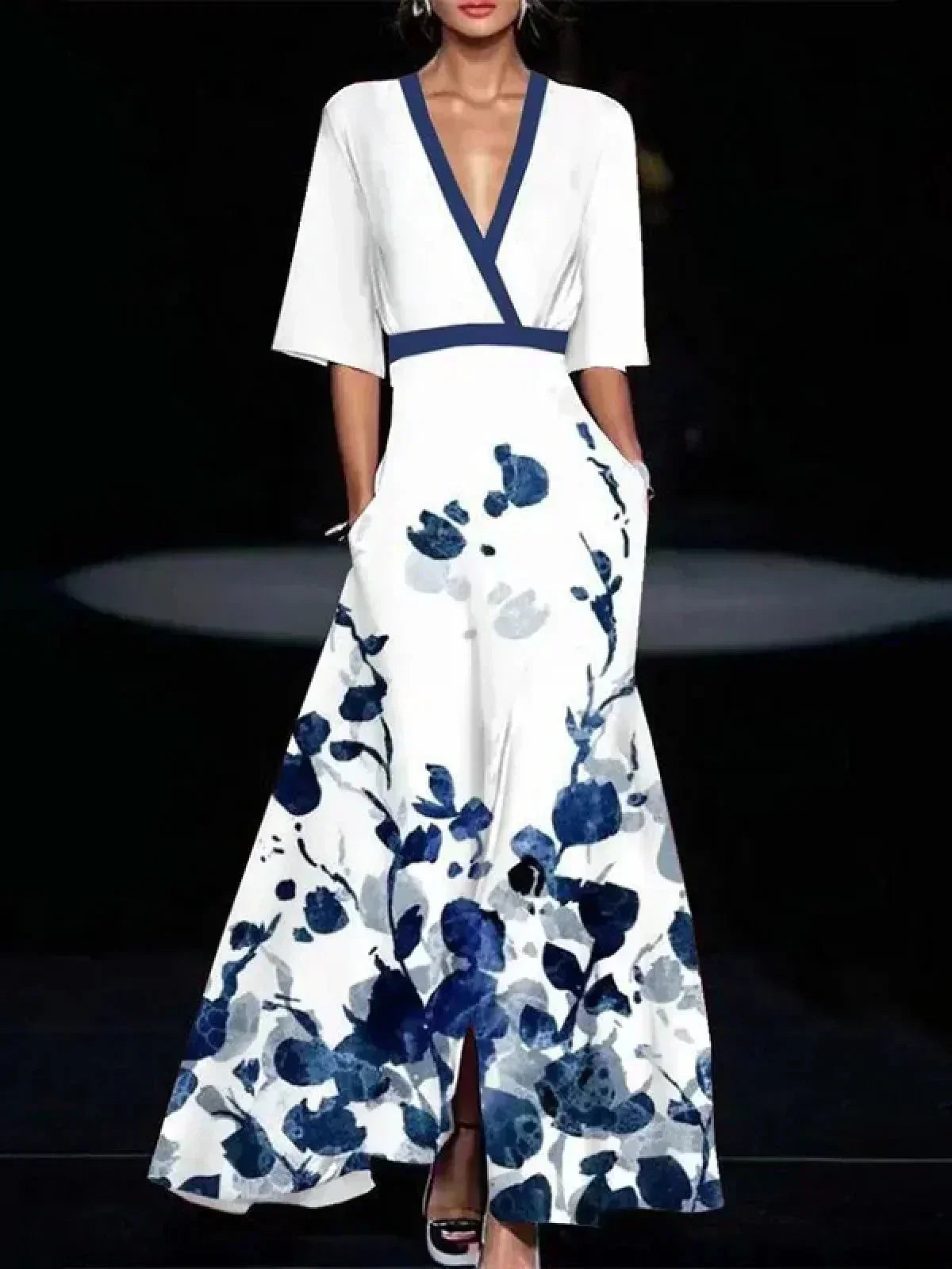 Barbara | Robe Élégante à Fleurs