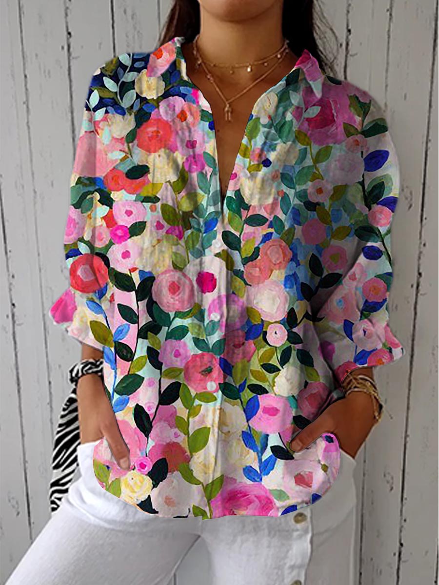 Frances – Blouse à Imprimé Floral