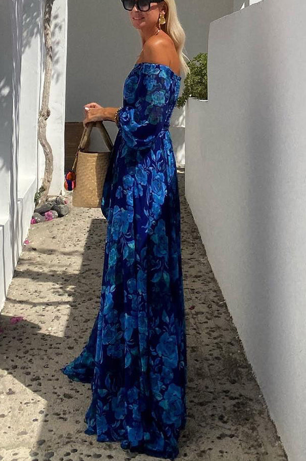 Francesca | Robe longue avec imprimé floral