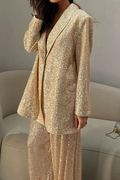 Maxwell | Veste de Costume Pailletée