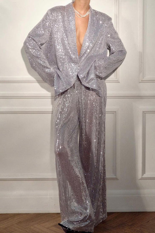 Maxwell | Veste de Costume Pailletée