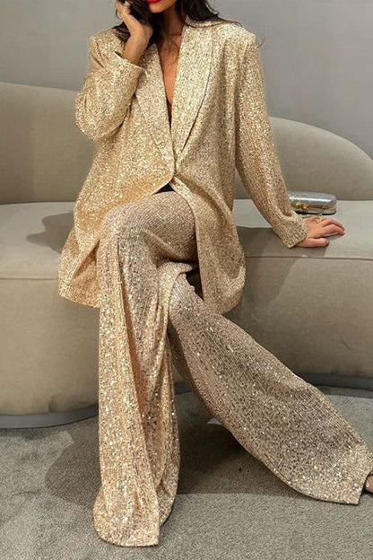 Maxwell | Veste de Costume Pailletée