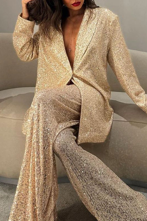 Maxwell | Veste de Costume Pailletée