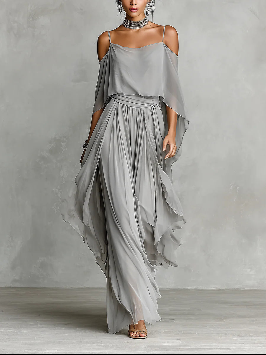 Samantha | Ensemble Chiffon Camisole et Pantalons