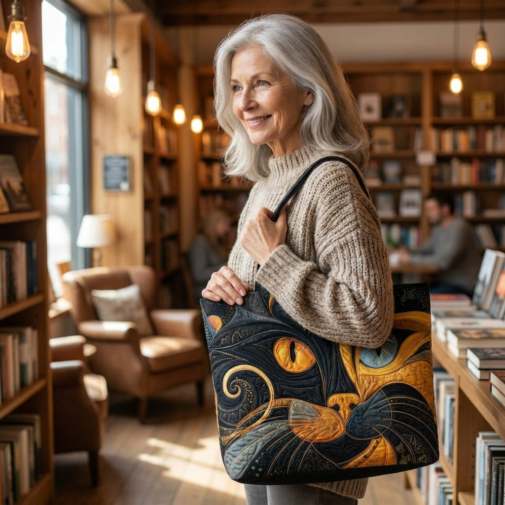 Sac Artisanal - Chat Mystique