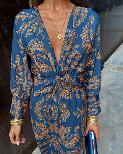 Dineke | Robe élégante avec imprimé floral