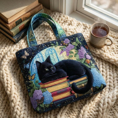 Sac Artisanal - Chat Noir sur Livres