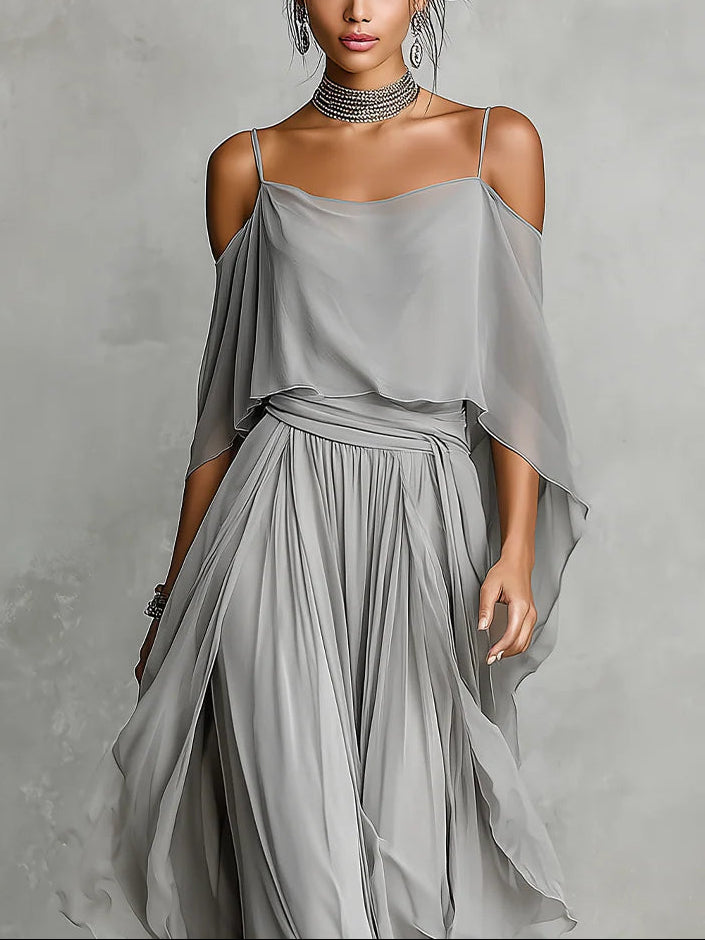 Samantha | Ensemble Chiffon Camisole et Pantalons