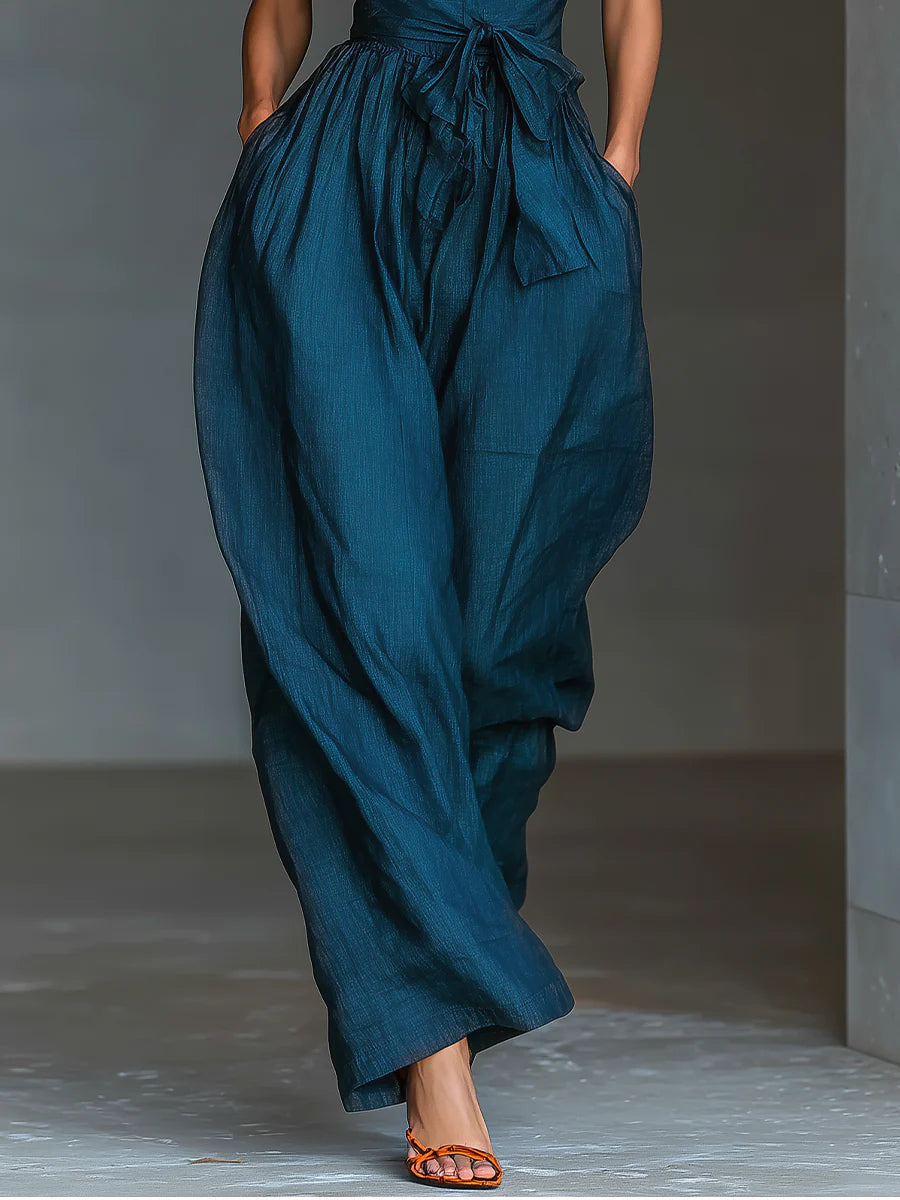 Nadia | Salopette Large Jambes