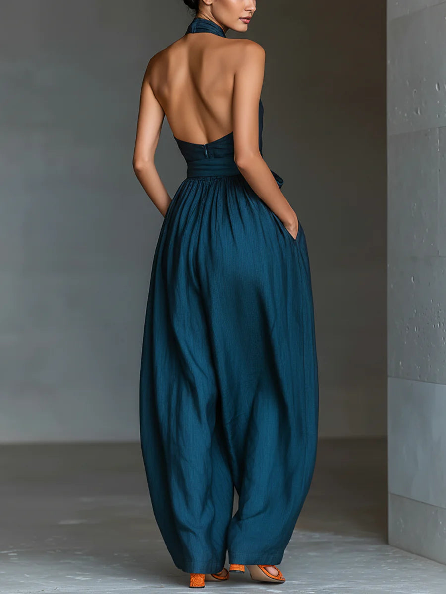 Nadia | Salopette Large Jambes