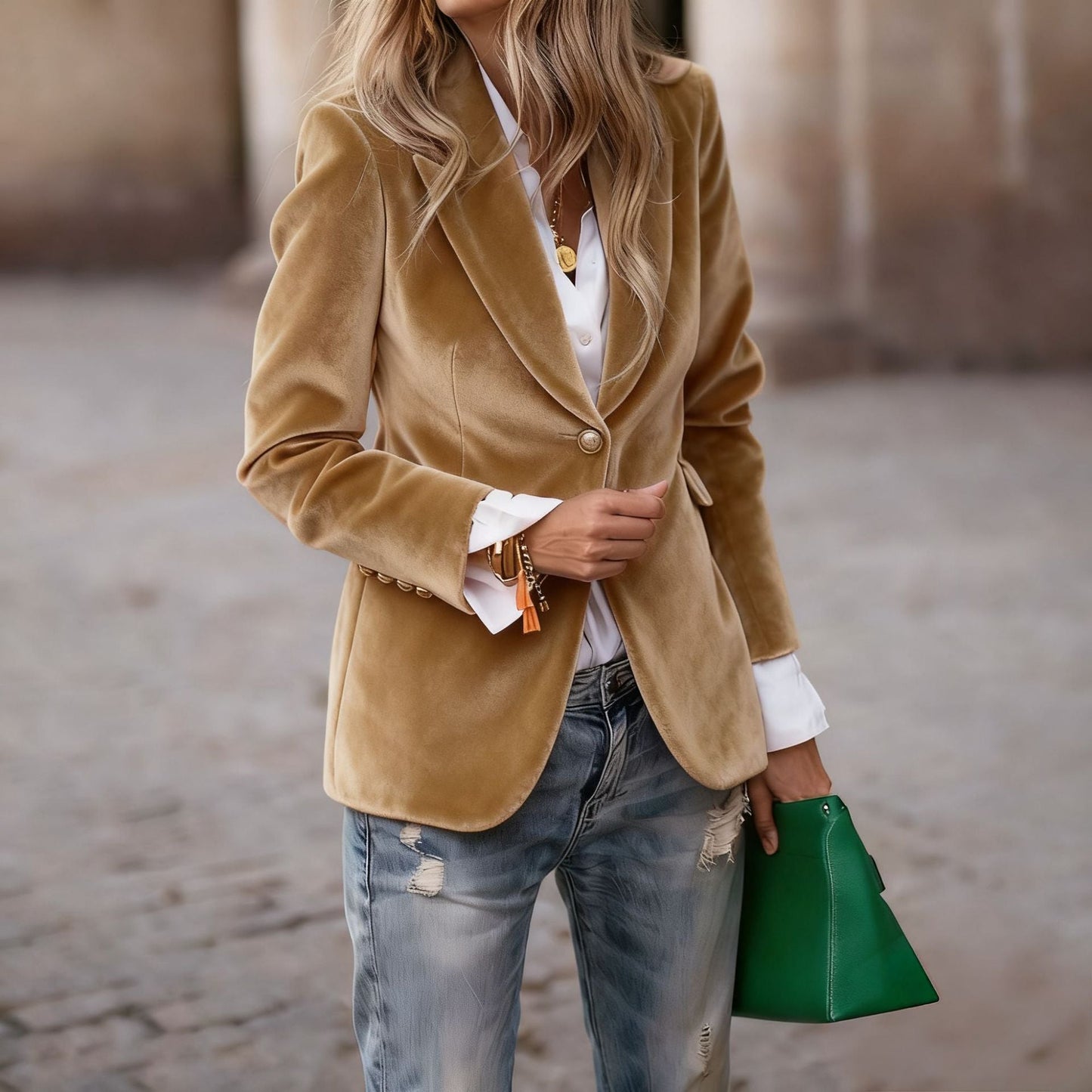 Vincent | Veste de costume slim en velours