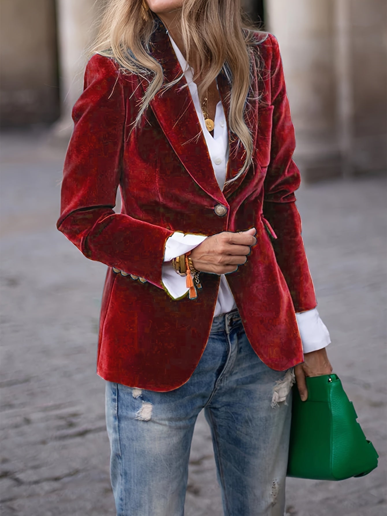 Vincent | Veste de costume slim en velours