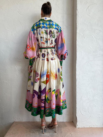 Helena | Robe Loose Plissée Glam de Plage