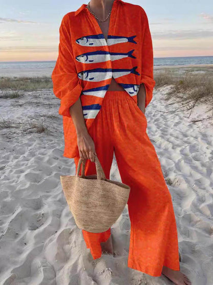 Sofia | Ensemble Chemise Oversize et Pantalon Large