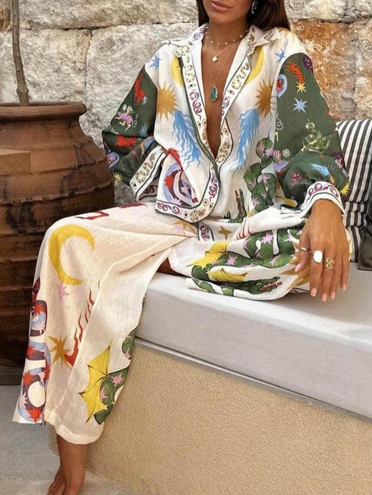 Jose | Ensemble Haut à Manches Longues & Pantalons Taille Élastique