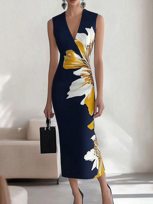 Lily | Robe Midi Élégante Glamour de Plage pour le Travail et le Festival