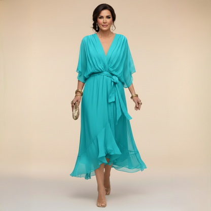 Sarah | Robe Chiffon V-Cou Sandra