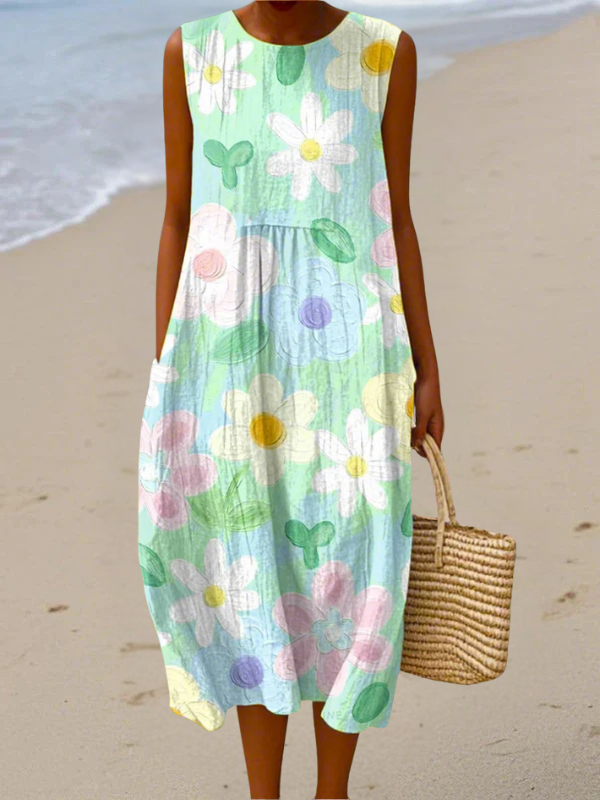 Erin™ | Robe Midi Pastel Blossom