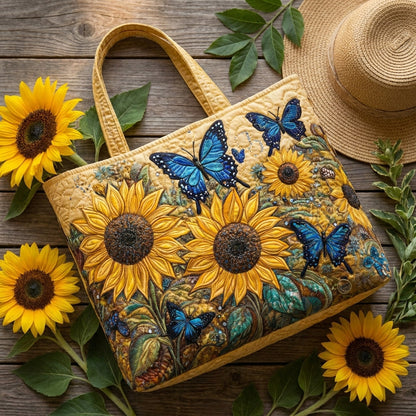 Sac Artisan - Tournesols et Papillons Bleus