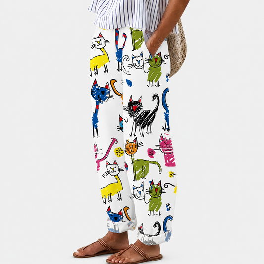 Pantalons Comfort Happy Cats