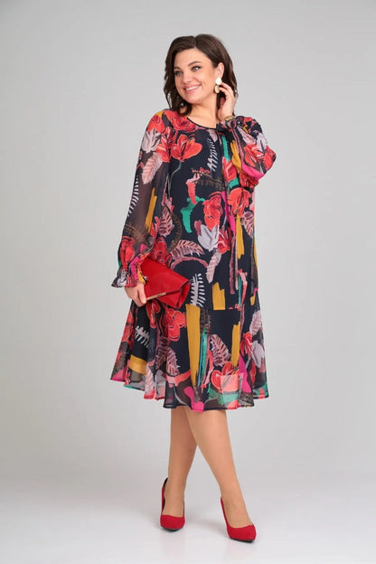 Floride – Élégante robe à fleurs