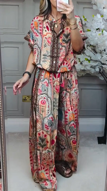 Lila | Costume Décontracté Imprimé