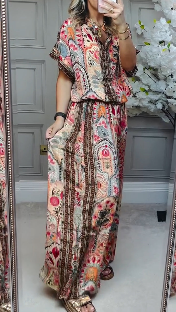 Lila | Costume Décontracté Imprimé