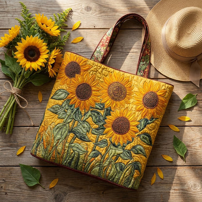 Sac Matelassé Classique - Tournesols