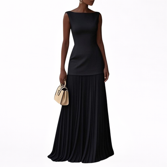 Celeste - Robe Maxi Plissée