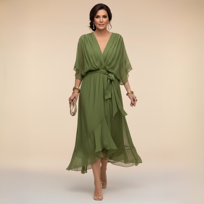 Sarah | Robe Chiffon V-Cou Sandra