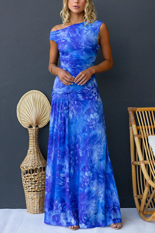 Diana | Robe Maxi Imprimée Élégante