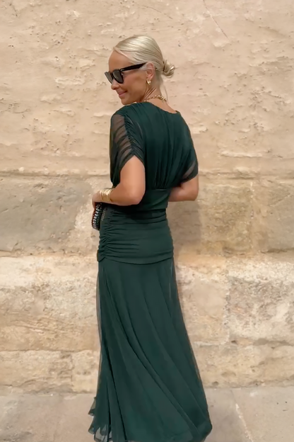 Luisa | Robe de soirée longue élégante avec décolleté en V
