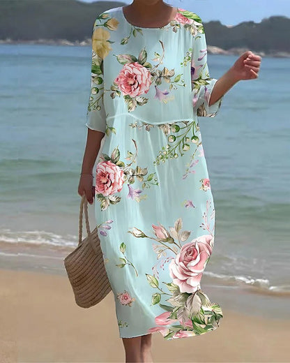Brya | Robe Fleur de Coucher de Soleil