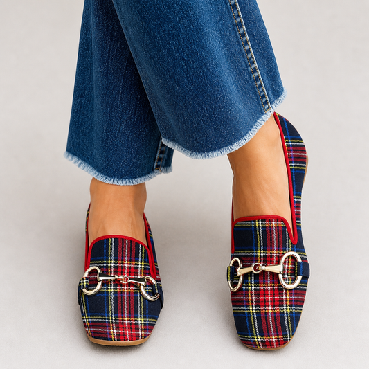 Mélani™ | Mocassins à carreaux