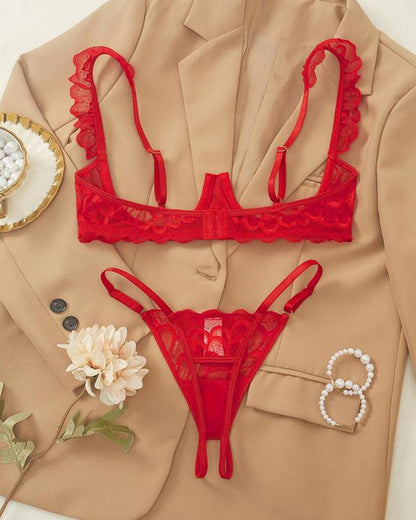 Rachel™ | Ensemble de Lingerie Sexy en Dentelle avec Bretelles Ajustables