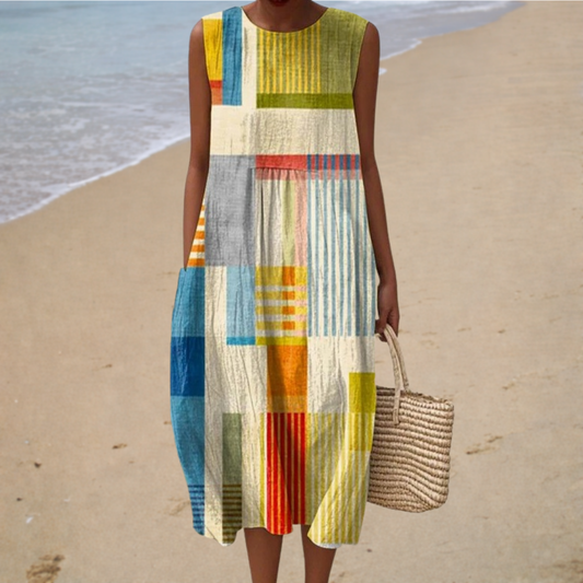 Robe d'Été Confortable Sans Manches