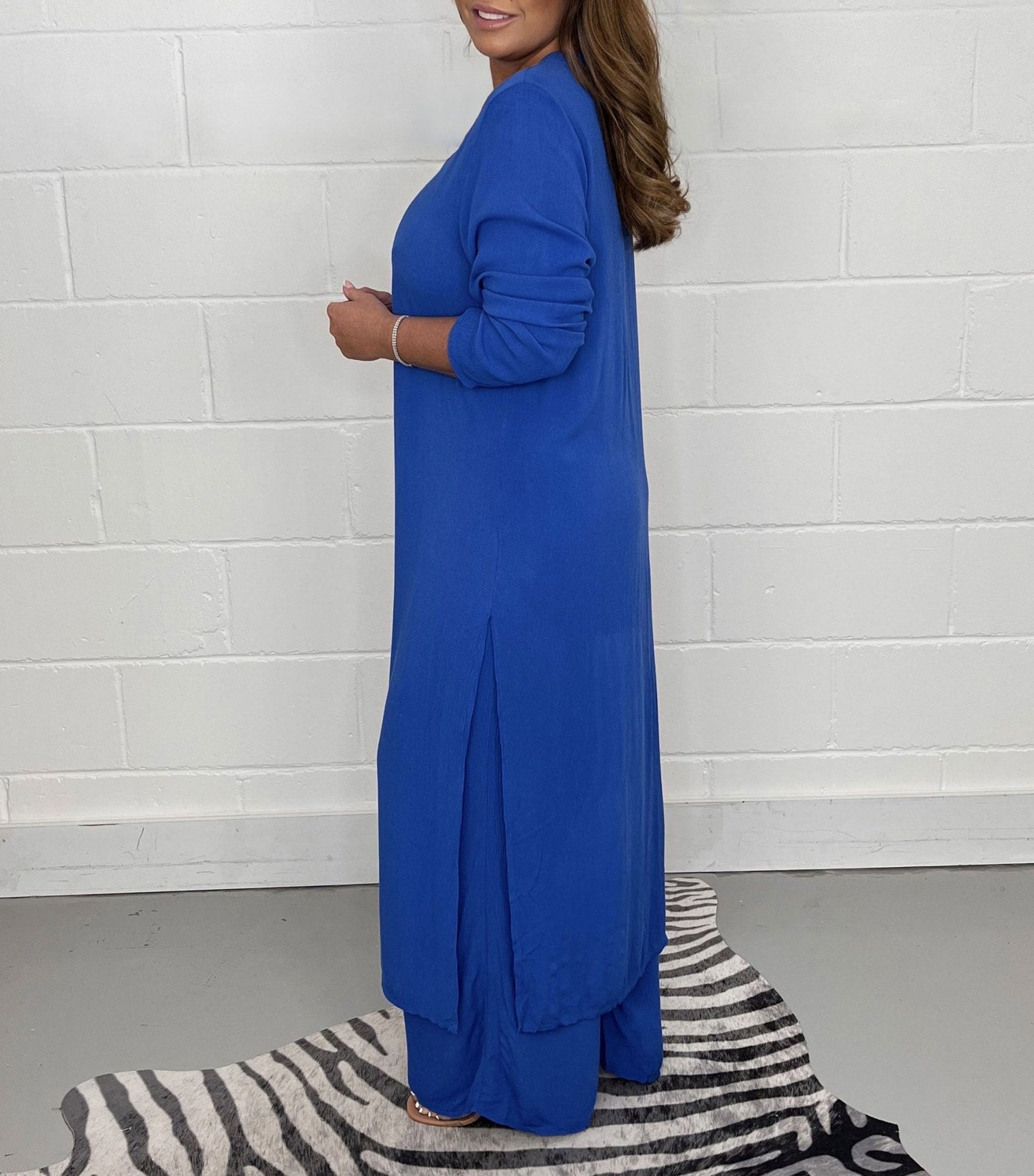 Sofia | Ensemble Haut Long Décontracté et Pantalon Assorti