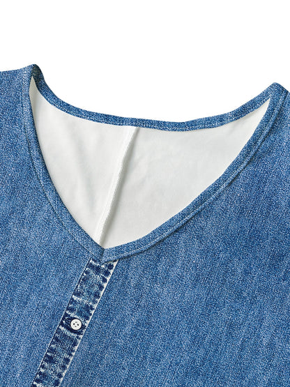 Helen | Élégante Robe Rétro en Denim