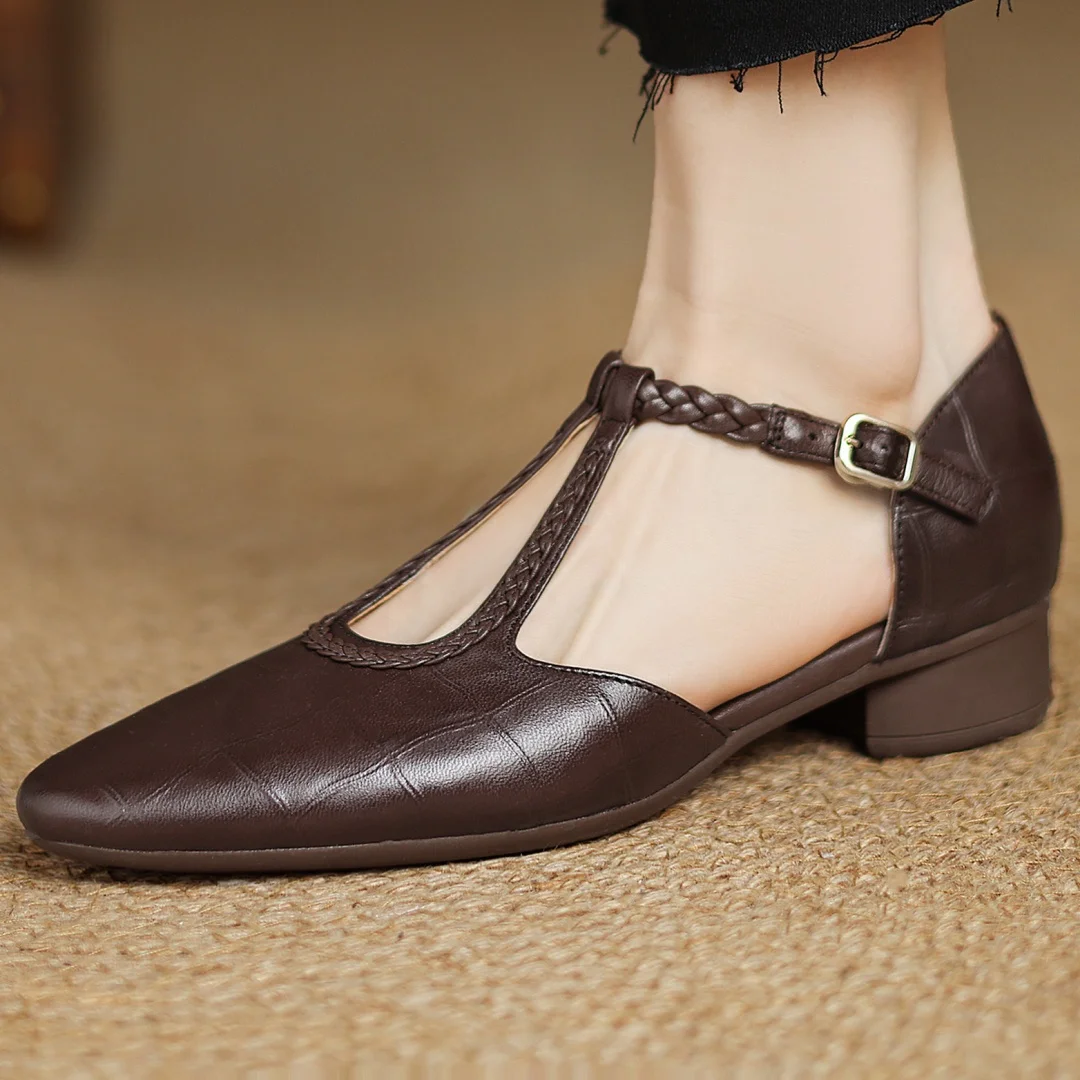 Lily | Mary Janes en cuir