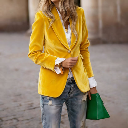Vincent | Veste de costume slim en velours